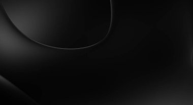 Web sitesi, poster, marka kimliği, broşür, sunum şablonu için lüks koyu bir arka plan. Dalgalı şekilli kaliteli tasarım. Dalgalanmalı soyut arkaplan. Pankart veya kapak tasarımı için dekorasyon.