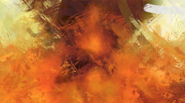 Soyut arkaplanda pürüzlü fırça darbeleri. Fırça boyası. Renkli boya darbeleri. Eşsiz duvar sanatı. Tuvaldeki modern sanat. Renkli çağdaş sanat eserleri.