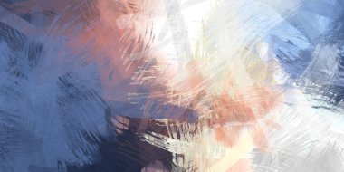 Soyut arkaplanda pürüzlü fırça darbeleri. Fırça boyası. Renkli boya darbeleri. Eşsiz duvar sanatı. Tuvaldeki modern sanat. Renkli çağdaş sanat eserleri.