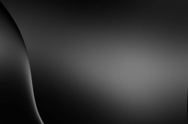 Web sitesi, poster, marka kimliği, broşür, sunum şablonu için lüks koyu bir arka plan. Dalgalı şekilli kaliteli tasarım. Dalgalanmalı soyut arkaplan. Pankart veya kapak tasarımı için dekorasyon.