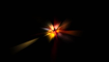 Parlayan yıldızın patlaması. Dinamik renkli arkaplan resmi. Parıldayan ışıklar duvar kağıdı. Tasarımınız için canlı şablon.