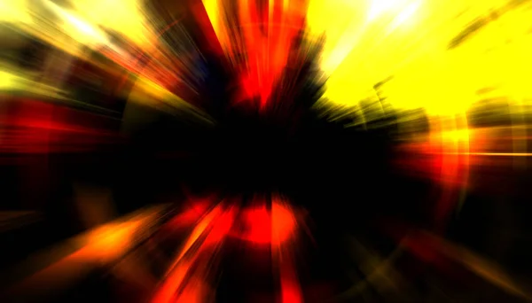 Εντυπωσιακό Σόου Φώτα Πολύχρωμη Και Ζωντανή Έκρηξη Σωματιδίων Λαμπερές Ακτίνες — Φωτογραφία Αρχείου