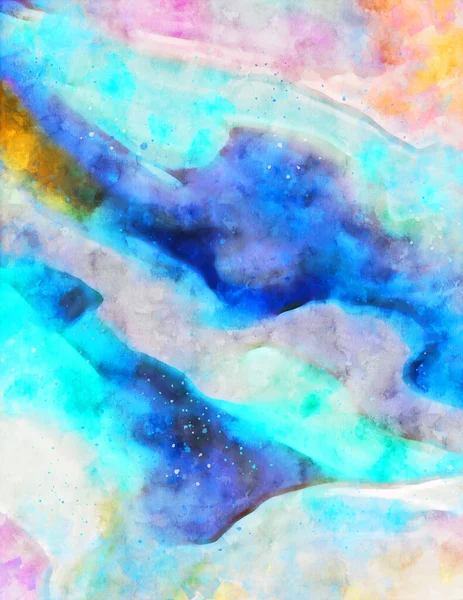 Aquarelle Mönster Illustration Samtida Och Modern Struktur Abstrakt Färg Målning — Stockfoto