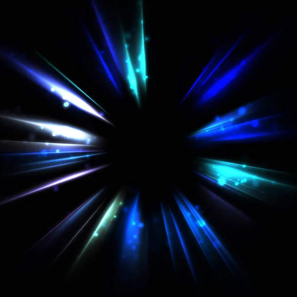 Schöner Hintergrund Kreuzender Lichtstrahlen Und Glühender Teilchen Tapete Mit Lebendigen — Stockfoto