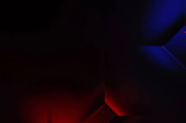 Геометрические Динамические Формы Технологический Цифровой Шаблон Тенями Огнями Градиентном Фоне — стоковое фото