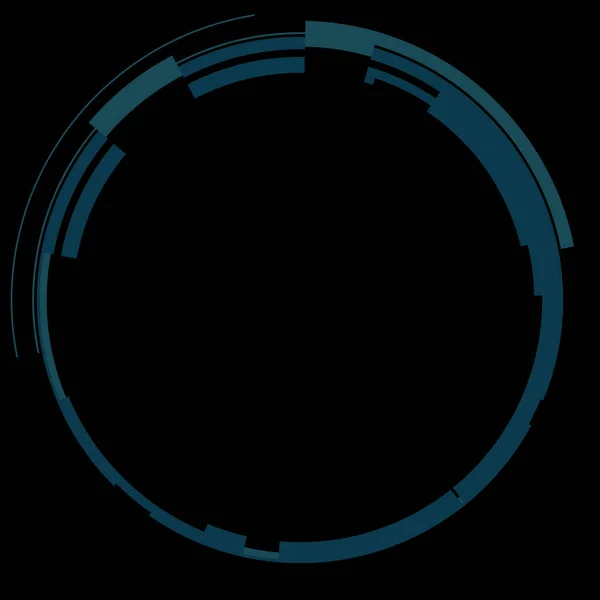Futuristico Elemento Interfaccia Circolare Hud Astratto Cerchio Sfondo Geometrico Illustrazione — Foto Stock