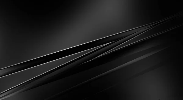 Styl Černé Pozadí Geometrickými Vrstvami Abstraktní Tmavé Futuristické Tapety Elegantní — Stock fotografie