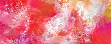 Soyut arkaplanda pürüzlü fırça darbeleri. Fırça boyası. Renkli boya darbeleri. Eşsiz duvar sanatı. Tuvaldeki modern sanat. Renkli çağdaş sanat eserleri.