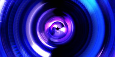 Fotoğraf makinesi konsepti. Soyut arkaplan. Dönen ışık ışınları. Hareketli kavramsal duvar kağıdı. Grafik dijital illüstrasyon. Parlayan neon ışıkları. Parlak sunum tasarım şablonu.