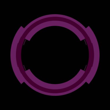 Fütürist dairesel gövde arayüzü elementi. Soyut çember geometrik arkaplan. Dijital teknolojinin grafiksel çizimi.