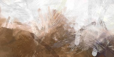 Soyut arkaplanda pürüzlü fırça darbeleri. Fırça boyası. Renkli boya darbeleri. Eşsiz duvar sanatı. Tuvaldeki modern sanat. Renkli çağdaş sanat eserleri.