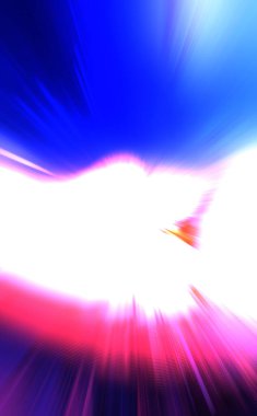 Renkli ışık enerjisi parlamaları. Çarpık grafik hareket arkaplanı. Dinamik patlama flaşı. Hızlanma efekti. Hızlı yüksek hız bulanıklaştırma arkaplanı. Işık teknolojisi soyut duvar kağıdı.