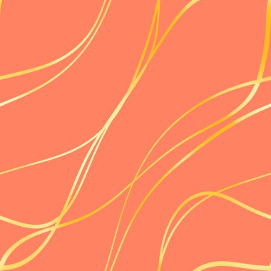 Dalgalı yansıtıcı çizgilerin kusursuz deseni. Lüks minimalist malzeme. Süs dalgasıyla dekoratif motif. Web, kartvizit, davetiye, poster, tekstil baskısı için zarif duvar kağıdı.