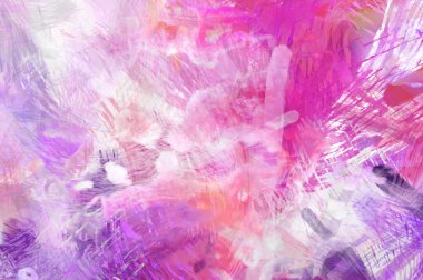 Soyut arkaplanda pürüzlü fırça darbeleri. Fırça boyası. Renkli boya darbeleri. Eşsiz duvar sanatı. Tuvaldeki modern sanat. Renkli çağdaş sanat eserleri.