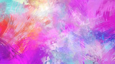 Soyut arkaplanda pürüzlü fırça darbeleri. Fırça boyası. Renkli boya darbeleri. Eşsiz duvar sanatı. Tuvaldeki modern sanat. Renkli çağdaş sanat eserleri.