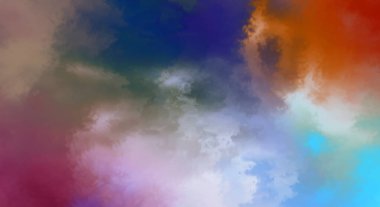 Modern fırça darbeleri. Poster, duvar sanatı, afiş, kart, kitap kapağı veya ambalaj için rahatlatıcı kompozisyonun yumuşak renkli çizimi. Pastel renklerle suluboya. 