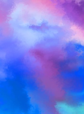 Modern fırça darbeleri. Poster, duvar sanatı, afiş, kart, kitap kapağı veya ambalaj için rahatlatıcı kompozisyonun yumuşak renkli çizimi. Pastel renklerle suluboya. 