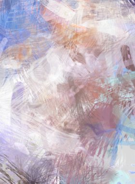 Soyut arkaplanda pürüzlü fırça darbeleri. Fırça boyası. Renkli boya darbeleri. Eşsiz duvar sanatı. Tuvaldeki modern sanat. Renkli çağdaş sanat eserleri.