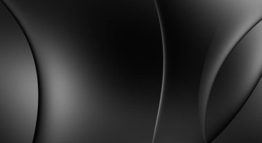 Web sitesi, poster, marka kimliği, broşür, sunum şablonu için lüks koyu bir arka plan. Dalgalı şekilli kaliteli tasarım. Dalgalanmalı soyut arkaplan. Pankart veya kapak tasarımı için dekorasyon.