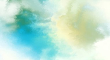 Modern fırça darbeleri. Poster, duvar sanatı, afiş, kart, kitap kapağı veya ambalaj için rahatlatıcı kompozisyonun yumuşak renkli çizimi. Pastel renklerle suluboya. 