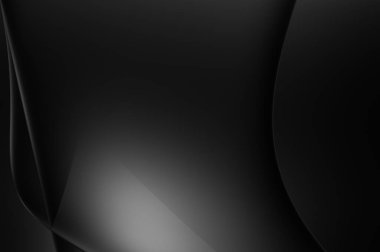 Web sitesi, poster, marka kimliği, broşür, sunum şablonu için lüks koyu bir arka plan. Dalgalı şekilli kaliteli tasarım. Dalgalanmalı soyut arkaplan. Pankart veya kapak tasarımı için dekorasyon.