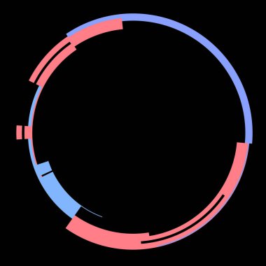 Fütürist dairesel gövde arayüzü elementi. Soyut çember geometrik arkaplan. Dijital teknolojinin grafiksel çizimi.