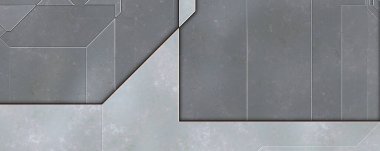 Katmanlı paneller. Fütürist soyut duvar kağıdı. Geometrik teknolojik yansıtıcı arka plan 3D metalik doku. Uzay gemisi desen yüzeyi.