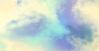 Modern fırça darbeleri. Poster, duvar sanatı, afiş, kart, kitap kapağı veya ambalaj için rahatlatıcı kompozisyonun yumuşak renkli çizimi. Pastel renklerle suluboya. 