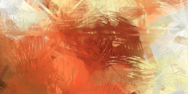 Soyut arkaplanda pürüzlü fırça darbeleri. Fırça boyası. Renkli boya darbeleri. Eşsiz duvar sanatı. Tuvaldeki modern sanat. Renkli çağdaş sanat eserleri.