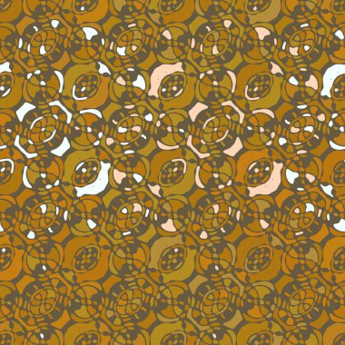 Yaratıcı karalama sanatı farklı şekil ve dokulara sahip kusursuz desen. Kolaj. Sanatsal arka plan. Soyut duvar kağıdı. Dekoratif hippi fayansları.