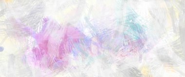 Soyut arkaplanda pürüzlü fırça darbeleri. Fırça boyası. Renkli boya darbeleri. Eşsiz duvar sanatı. Tuvaldeki modern sanat. Renkli çağdaş sanat eserleri.