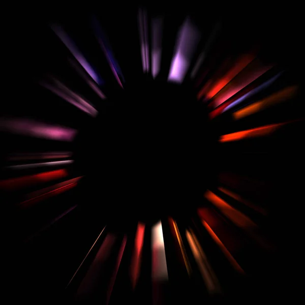 Fond Frais Fusées Éclairantes Vives Vibrantes Affichage Lumières Brillantes Colorées — Photo