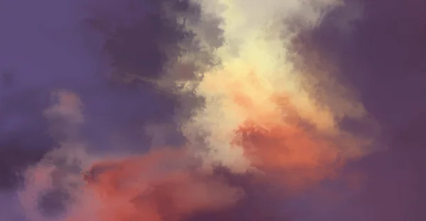 Modern Brush Strokes Painting Soft Color Painted Illustration Soothing Composition — Stock Photo, Image