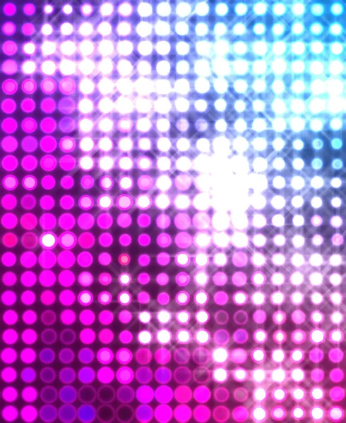 stock image Glowing pattern wallpaper. Glamour background of colorful lights with spotlights. Shining lights party leds on black background. Digital illustration of stage or stadium spotlights. 