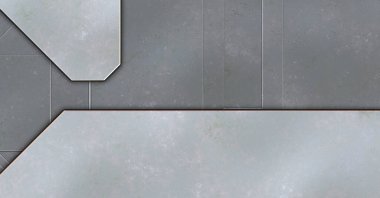 Katmanlı paneller. Fütürist soyut duvar kağıdı. Geometrik teknolojik yansıtıcı arka plan 3D metalik doku. Uzay gemisi desen yüzeyi.