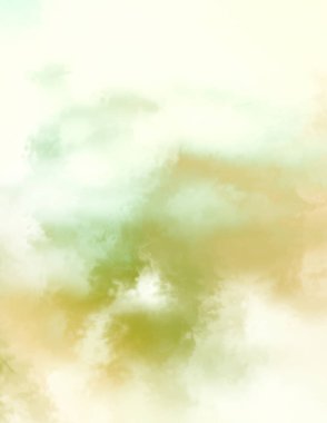 Modern fırça darbeleri. Poster, duvar sanatı, afiş, kart, kitap kapağı veya ambalaj için rahatlatıcı kompozisyonun yumuşak renkli çizimi. Pastel renklerle suluboya. 