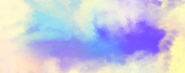 Modern fırça darbeleri. Poster, duvar sanatı, afiş, kart, kitap kapağı veya ambalaj için rahatlatıcı kompozisyonun yumuşak renkli çizimi. Pastel renklerle suluboya. 