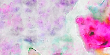 Kova desenli illüstrasyon. Çağdaş ve modern doku. Soyut renk boyama arka planı. Yaratıcı ve sanatsal duvar kağıdı. Fırçalanmış şekilleri ve lekeleri olan sanatsal duvar..