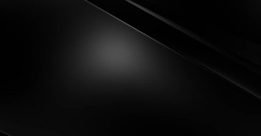 Geometrik katmanlı 3 boyutlu siyah arkaplan. Soyut koyu fütüristik duvar kağıdı. Zarif, parlak çizgili arka plan. Poster, broşür, sunum ve web sitesi için geometrik şablon tasarımı.