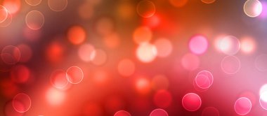 Kavramsal ışıklar duvar kağıdı. Güzel soyut çok renkli bokeh çemberleri parçacıklarla çevrili. Metninizi veya başlığınızı göstermek için boşluk ile odaklanmış olmayan canlı illüstrasyon. 