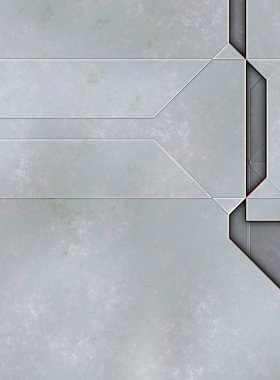 Katmanlı paneller. Fütürist soyut duvar kağıdı. Geometrik teknolojik yansıtıcı arka plan 3D metalik doku. Uzay gemisi desen yüzeyi.