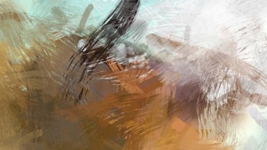 Soyut arkaplanda pürüzlü fırça darbeleri. Fırça boyası. Renkli boya darbeleri. Eşsiz duvar sanatı. Tuvaldeki modern sanat. Renkli çağdaş sanat eserleri.