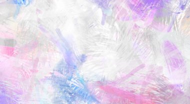 Soyut arkaplanda pürüzlü fırça darbeleri. Fırça boyası. Renkli boya darbeleri. Eşsiz duvar sanatı. Tuvaldeki modern sanat. Renkli çağdaş sanat eserleri.