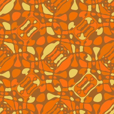 Yaratıcı karalama sanatı farklı şekil ve dokulara sahip kusursuz desen. Kolaj. Sanatsal arka plan. Soyut duvar kağıdı. Dekoratif hippi fayansları.