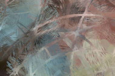 Soyut arkaplanda pürüzlü fırça darbeleri. Fırça boyası. Renkli boya darbeleri. Eşsiz duvar sanatı. Tuvaldeki modern sanat. Renkli çağdaş sanat eserleri.