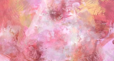 Soyut arkaplanda pürüzlü fırça darbeleri. Fırça boyası. Renkli boya darbeleri. Eşsiz duvar sanatı. Tuvaldeki modern sanat. Renkli çağdaş sanat eserleri.