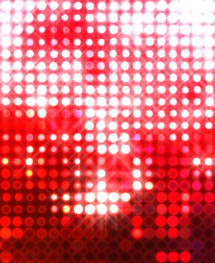 Parlak desenli duvar kağıdı. Sahne ışıkları olan renkli ışıkların ihtişamlı arkaplanı. Parlayan ışıklar siyah arka planda parti izleri. Sahne veya stadyum ışıklarının dijital illüstrasyonu. 