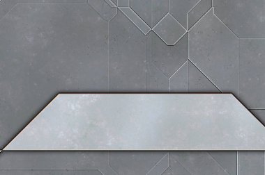 Katmanlı paneller. Fütürist soyut duvar kağıdı. Geometrik teknolojik yansıtıcı arka plan 3D metalik doku. Uzay gemisi desen yüzeyi.