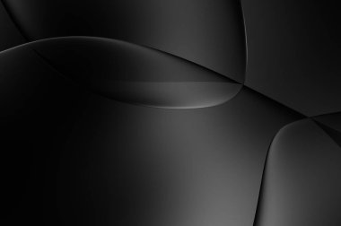 Web sitesi, poster, marka kimliği, broşür, sunum şablonu için lüks koyu bir arka plan. Dalgalı şekilli kaliteli tasarım. Dalgalanmalı soyut arkaplan. Pankart veya kapak tasarımı için dekorasyon.