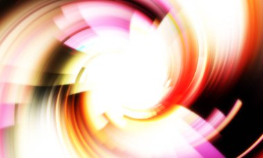 Dönen Işık gösterisi arka planı. Canlı renklerle donatılmış ruhani enerji girdabı. Renkli canlı hareket çizimi. Tanıtım geçmişi. Kutlama grafiği.